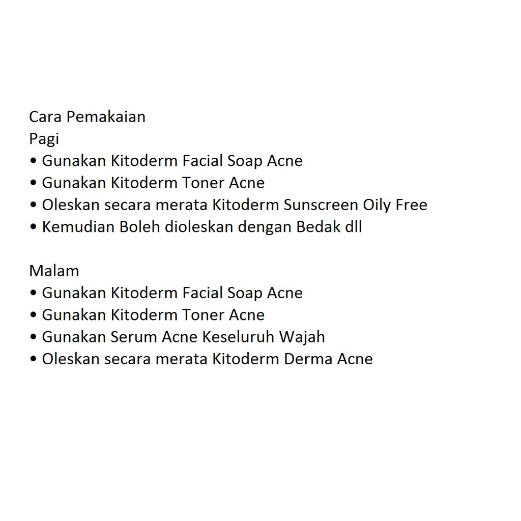 PAKET Kitoderm Titanium Free Acne Original / Paket Anti Jerawat Meradang dan Bopeng isi 5 BPOM Aman