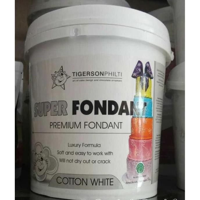 

Fondant Tigerson Philti White 5kg - Gosend/Grab Only!!!