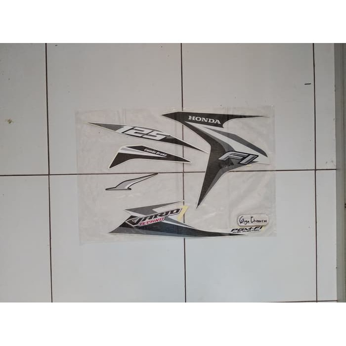 Striping Sticker Vario 125 Techno 2014 2022 Putih  Lis  