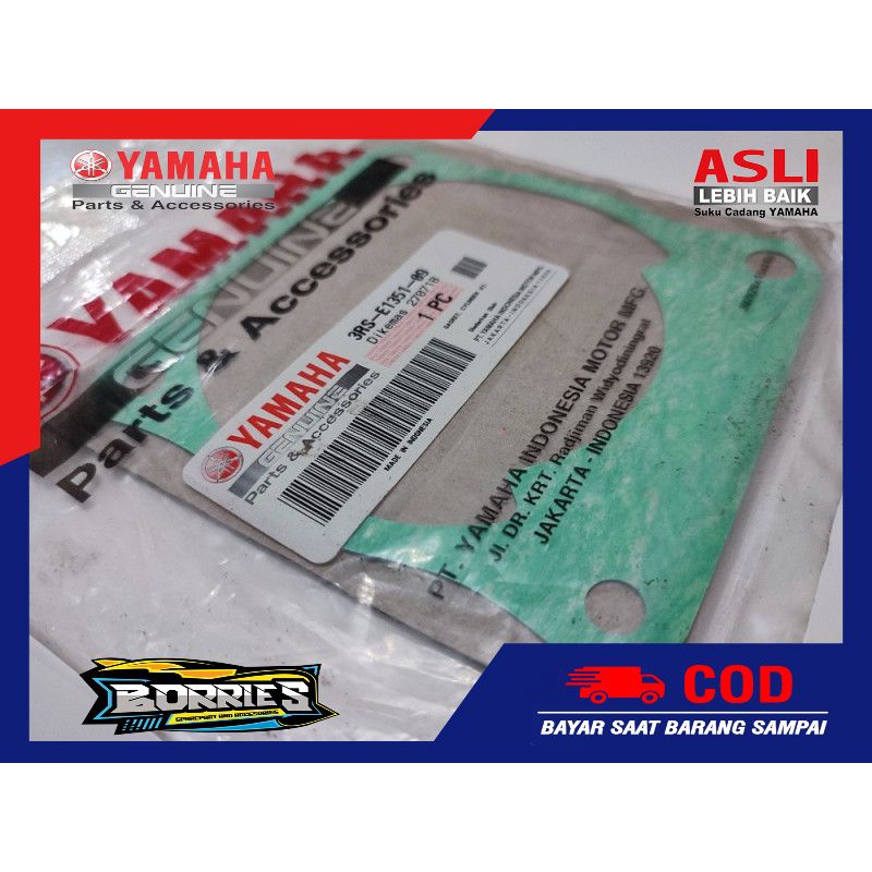 PAKING GASKET PERPAK BLOK BAWAH KERTAS RXZ RZR ORI YAMAHA 3RS-E1351-09