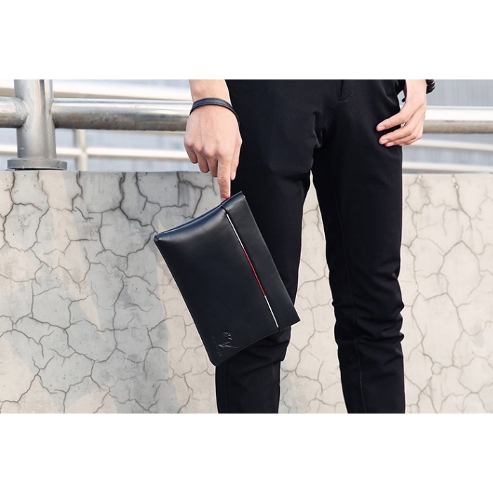 Rhodey Tas Genggam Dompet Kulit Clutch Bag Size Small - Black