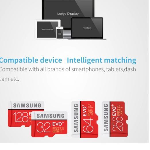 ➼ Kartu memori Samsung 32/64/128g/256G/512GB transfer 95MB/S Ultra Microsd SD Micro memory kartu TF