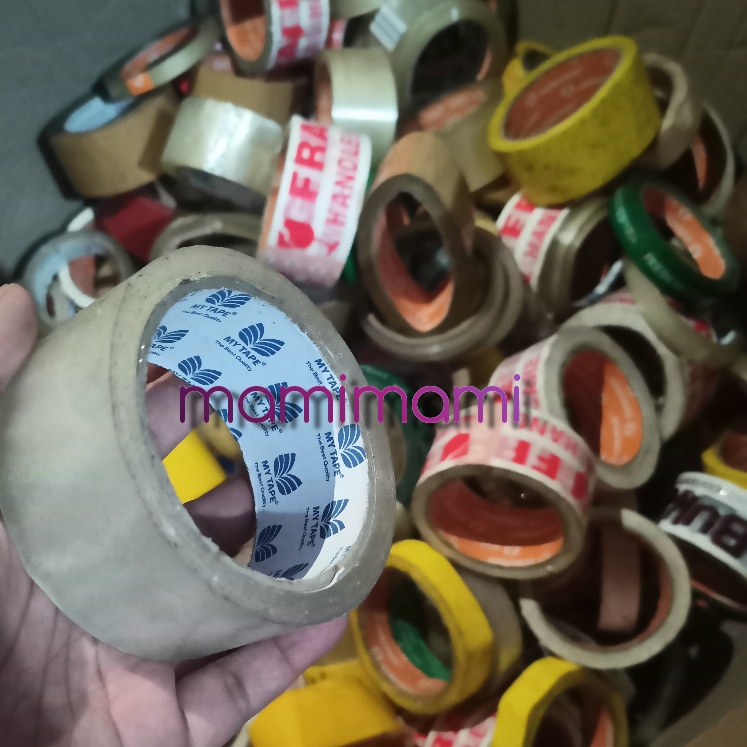 

HJK LAKBAN KILOAN LAYAK PAKAI 1KG CAMPUR SOLASI FRAGILE WARNA REJECT BARU