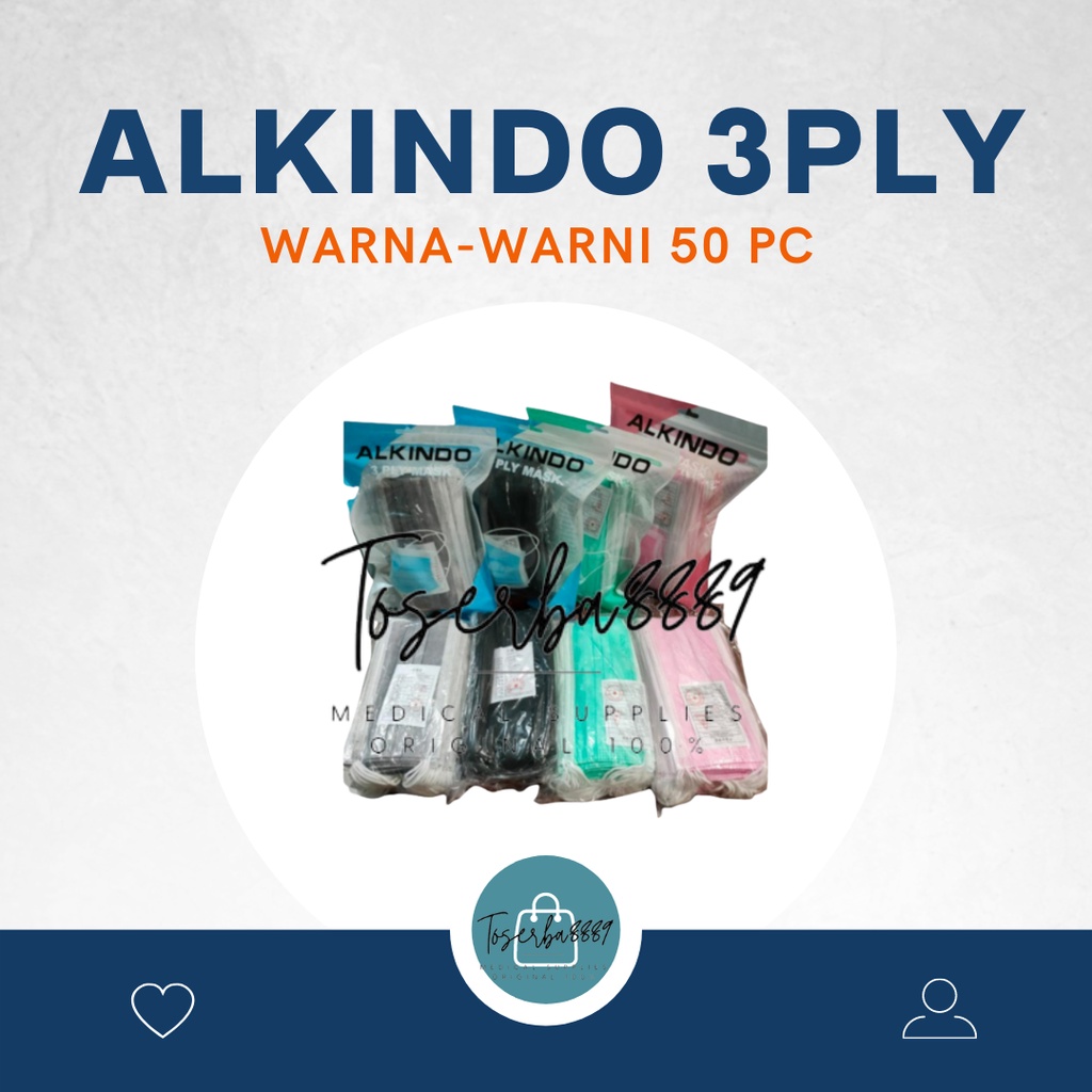 Masker 3 Ply WARNA WARNI 3Ply isi 50 PC/ MASKER 3PLY MULTI COLOUR/FACEMASK WARNA Masker 3ply Earloop