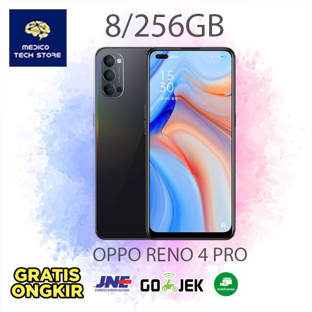 Oppo Reno 4 Pro 8/256GB RAM 8GB ROM 256GB Garansi Resmi 12 Bulan