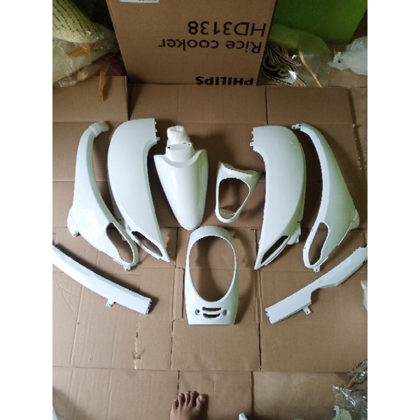cover full body halus scoopy fi putih 2013-2016