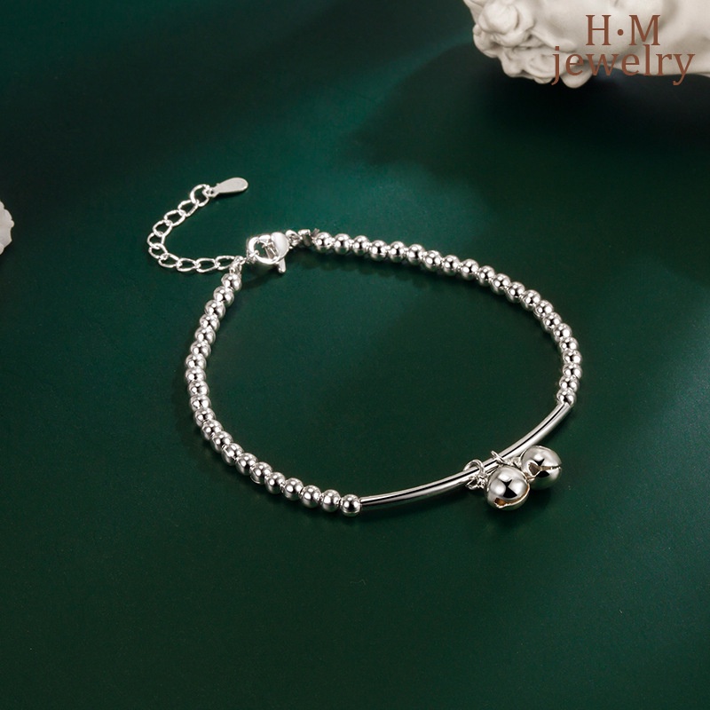 Gelang Rantai Charm Lonceng Gaya Mori Untuk Wanita