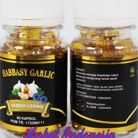 Habbasy Garlic | Habbasyi Oil | Habbatussauda Oil Plus Garlic Oil | Habbah Garmin isi 60 Kps | BPOM