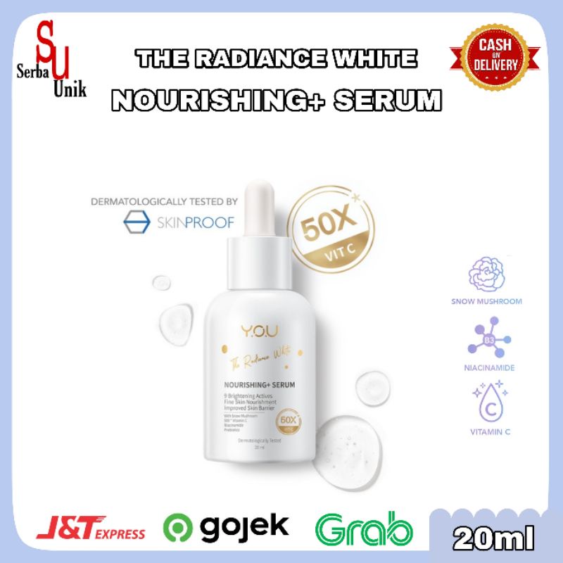 Kosmetik You The Radiance White Nourishing+ Serum / Serum Wajah 20ml