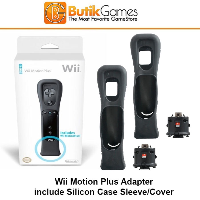 Wii Motionplus Motion Plus Adapter And Silicone Case Cover