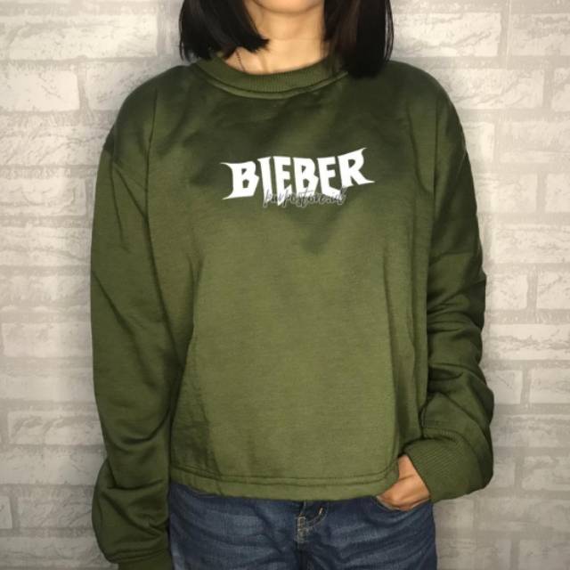 Sweater Crop/Justin Bieber/bisa custom