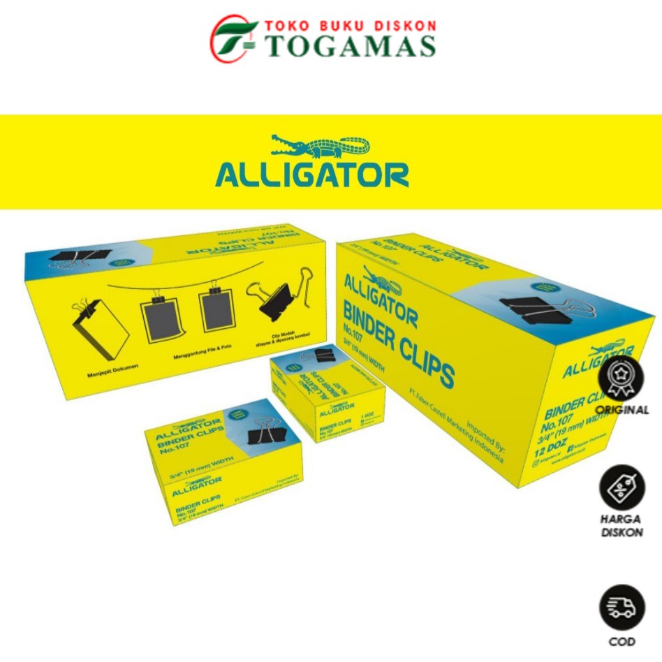 

READY !! BINDER CLIP ALLIGATOR