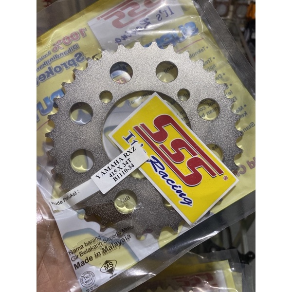 Gir Gear SSS Tripel S Belakang Yamaha Rx z king Jupiter Mx Vega 415 x 30 31 33 34 35 36 37 38 39 40-34