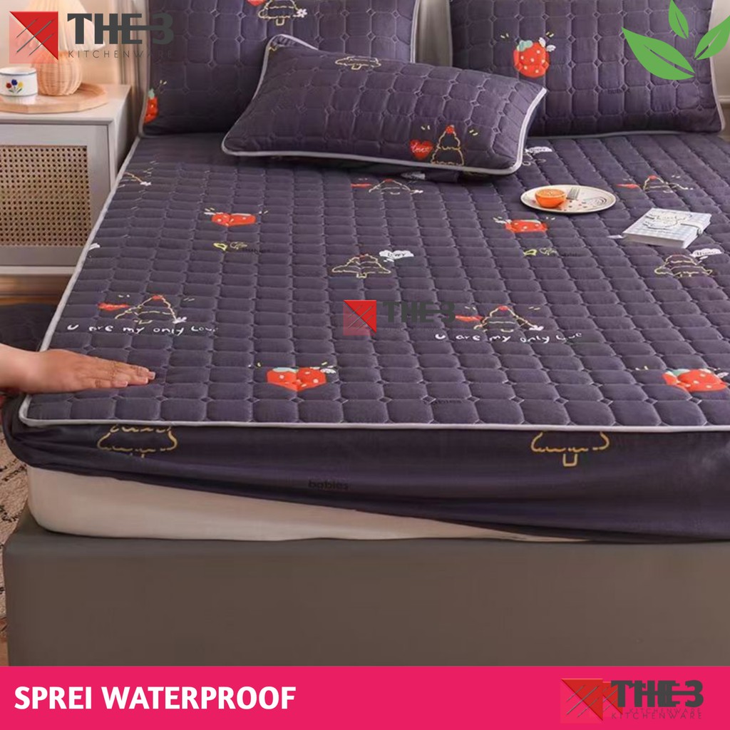 SPREI WATERPOOF - SPREI ANTI AIR - SPREI SULTAN WATERPROOF - KUALITAS NO.1-ABU ABU180