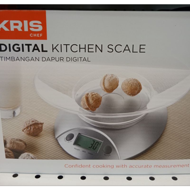 KRISCHEF Timbangan Dapur Digital 5 Kg/Digital Scale Dilengkapi Wadah