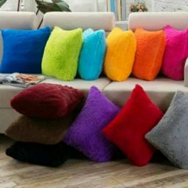 Bantal Sofa 40x40 bulu rasfur isi full silikon