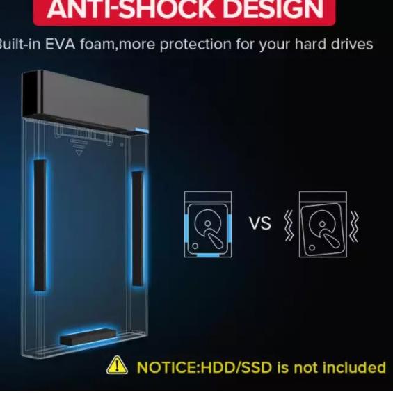 Grosir Baru Ugreen HDD SSD Case Enclosure External 2.5 Type C 3.1 Micro B 6 Gbps ANTI SHOCK