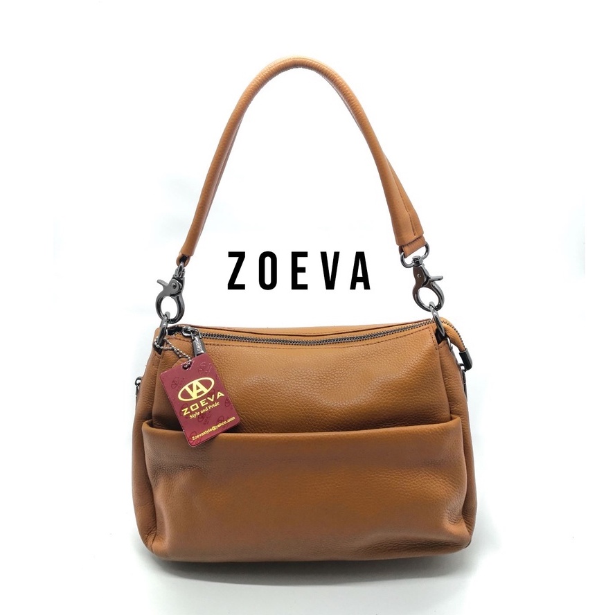 ZOEVA 𝙆𝙐𝙇𝙄𝙏 𝙎𝘼𝙋𝙄 𝘼𝙎𝙇𝙄 Shoulder Bag Tas Selempang Wanita Sling Bag Tas Wanita Fashion [Kathy]