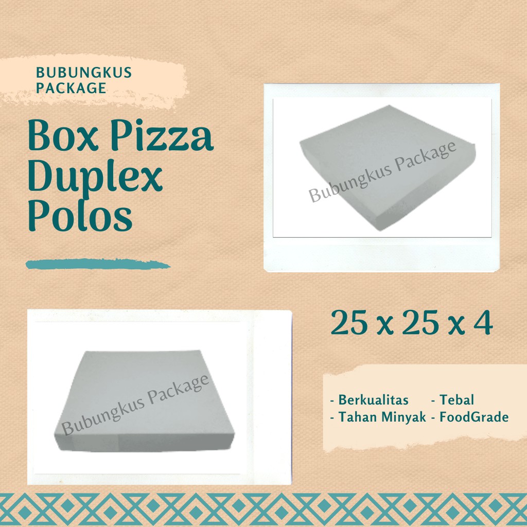 

Dus Pizza Polos 10pcs / Box Pizza Polos / Tempat Pizza / Kemasan Pakaian / Wadah Pizza
