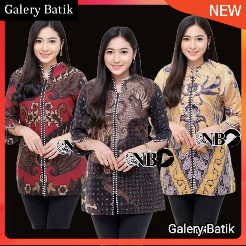 Atasan Batik Wanita||Batik Kerja||Batik Modern M L XL XXL