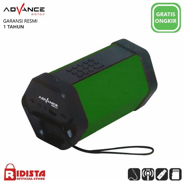 Advance Speaker Multimedia Portable Bluetooth TP 333   Hijau
