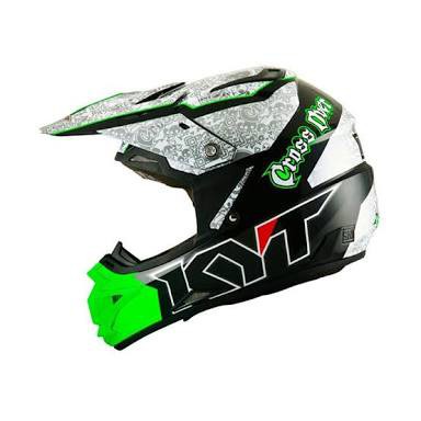 KYT Cross Over Skull Black Green