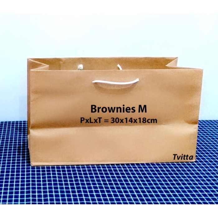 

Paperbag Polos Coklat Bolu Brownies M