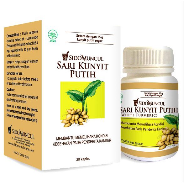 Sidomuncul Kunyit Putih 30 kapsul