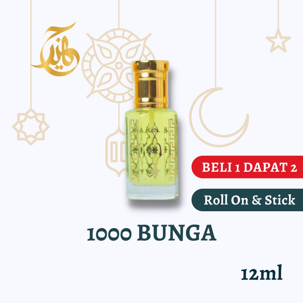 [Beli 1 Dapat 2] Jaheer Perfume 12ml Parfum Seribu Bunga / Alf Zahra / 1000 Bunga ASLI