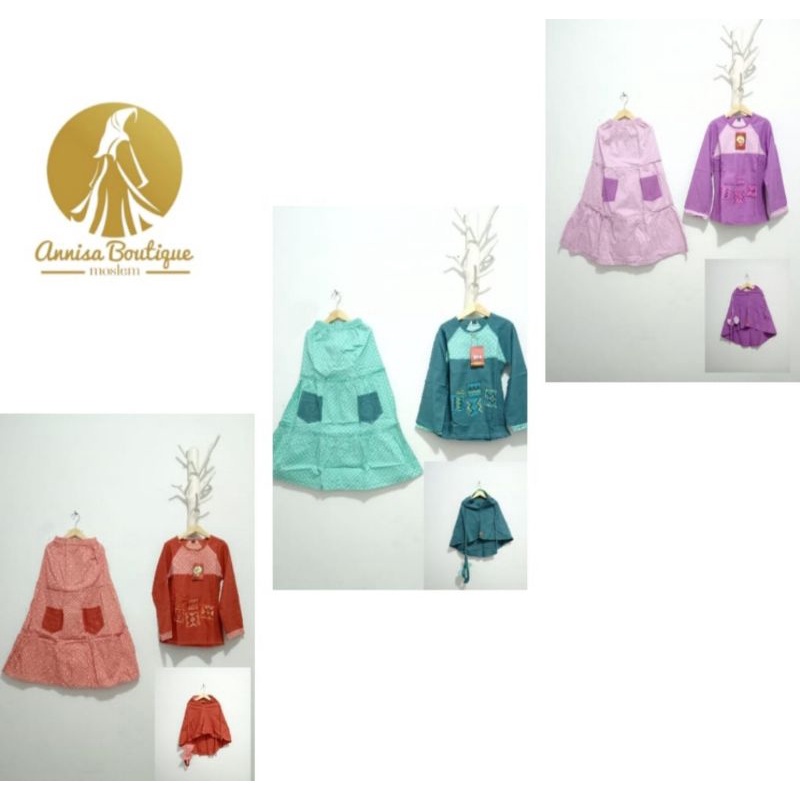 Setelan Rok Muslim Anak By Takua/gamis anak/setelan anak perempuan/baju muslim perempuan