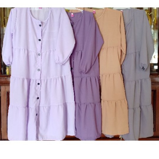 COD | Gamis anak Kancing | Gamis Anak Full Kancing | Gamis Wolfis | Gamis Syar'i | Pengajian | Mauli