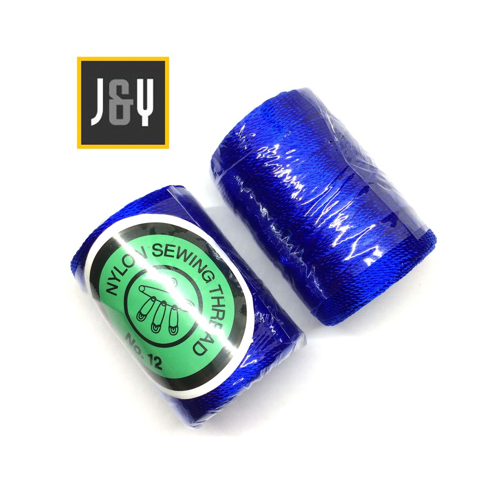 Benang nylon no.12 warna biru benhur