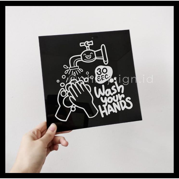 

BEST DEAL SIGN CUCI TANGAN AKRILIK | 20 X 20 CM | SIGN BOARD AKRILIK !!!!!!