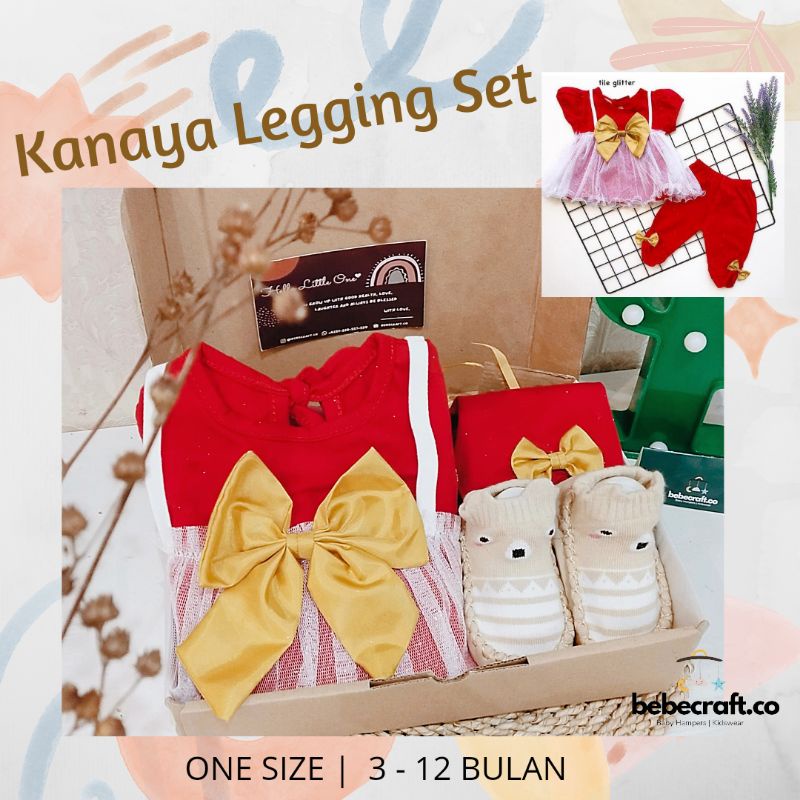 bebecraft - CANDY Baby Gift Set Hampers Baby Semarang Set Bayi Newborn Kado Lahiran Semarang Baju Bayi Premium-Kanaya Red