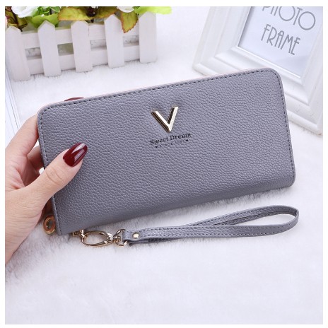 V Sweet Dream Dompet Wanita Purse Wallet Fashion Korean Style - Biru Muda 98Cesko