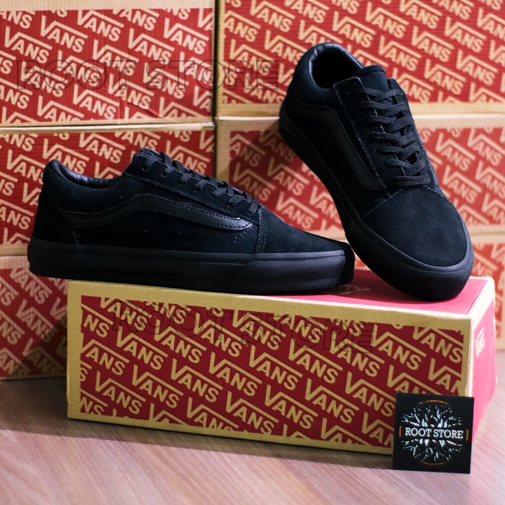 VANS OLD SKOOL ALL BLACK / VANS OLDSKOOL FULL BLACK