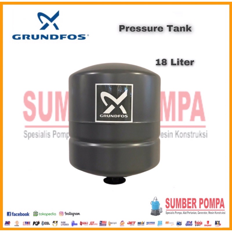 Jual Tabung Pompa Grundfos Liter Pressure Tank Tangki Grundfos Gth V Shopee Indonesia