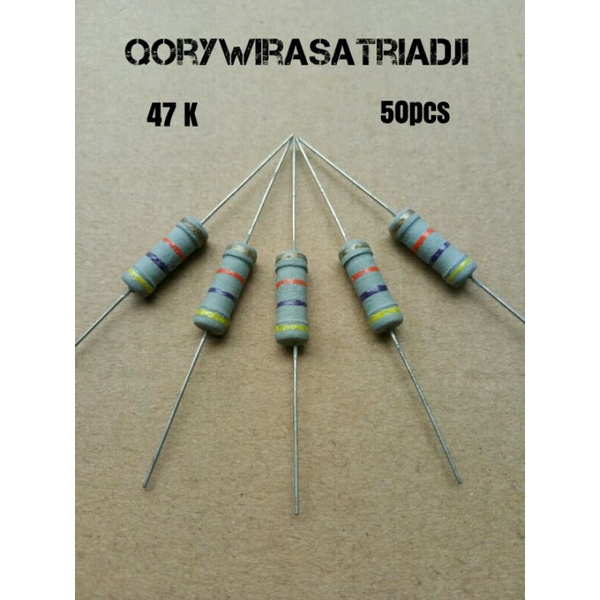 Resistor 47K 2 watt Resistor 47 K 50pcs