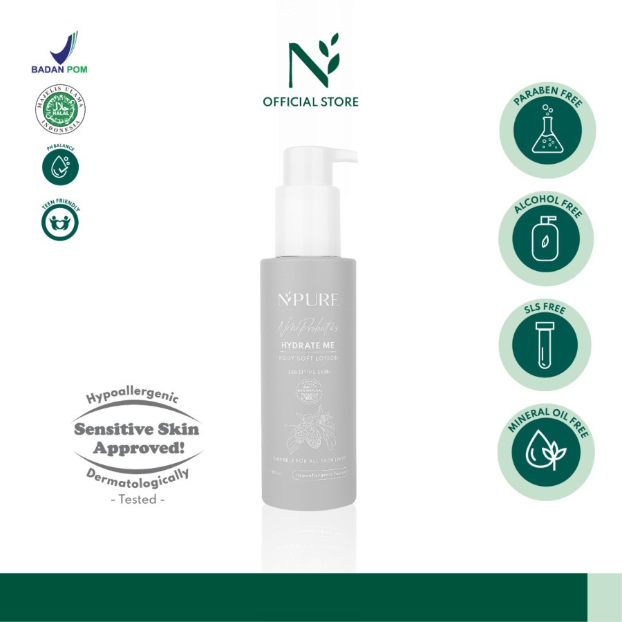 ✨ AKU MURAH ✨NPURE NONI PROBIOTICS “HYDRATE ME” BODY SOFT LOTION