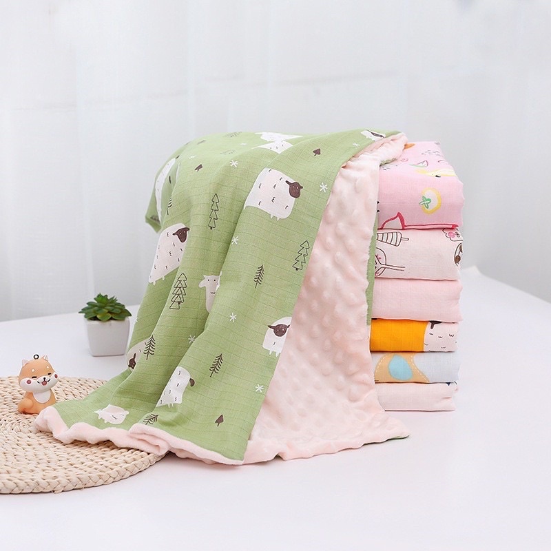 Leon Selimut Bayi Dot Nipple Ibu Blanket Baby Premium Halus Kado Bayi