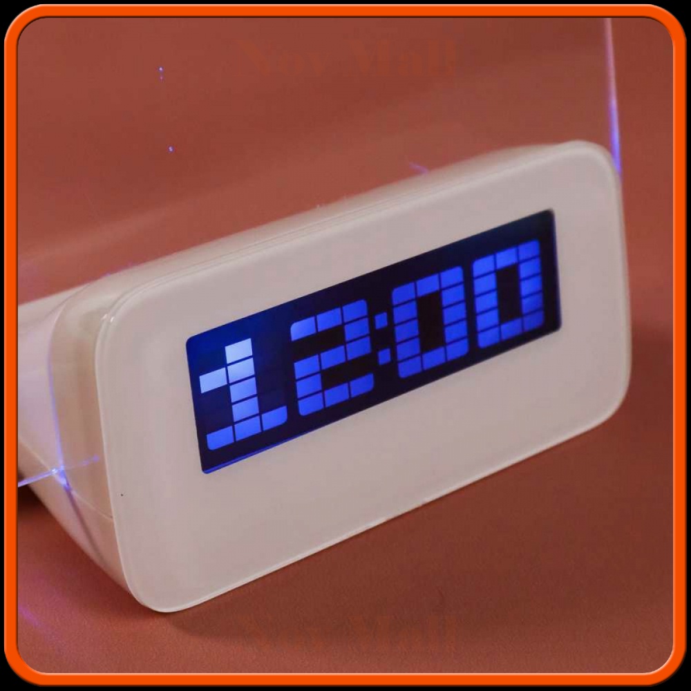 Jam LCD Display Alarm Clock with Memo Board - 003