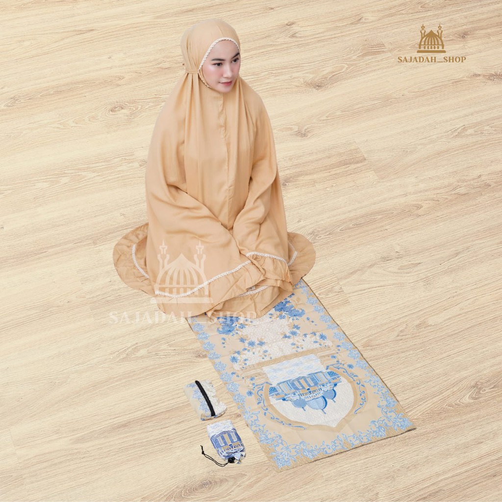 Sajadah Travel Motif Abu Dhabi Turkey ( 5 Warna Series ) Serut  [BEST SELLER]