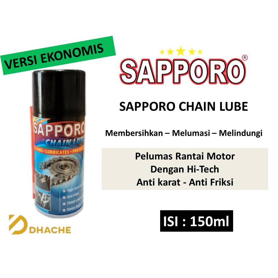 Sapporo Chain Lube / Oli Pelumas Rantai / Chain Cleaner 150ml