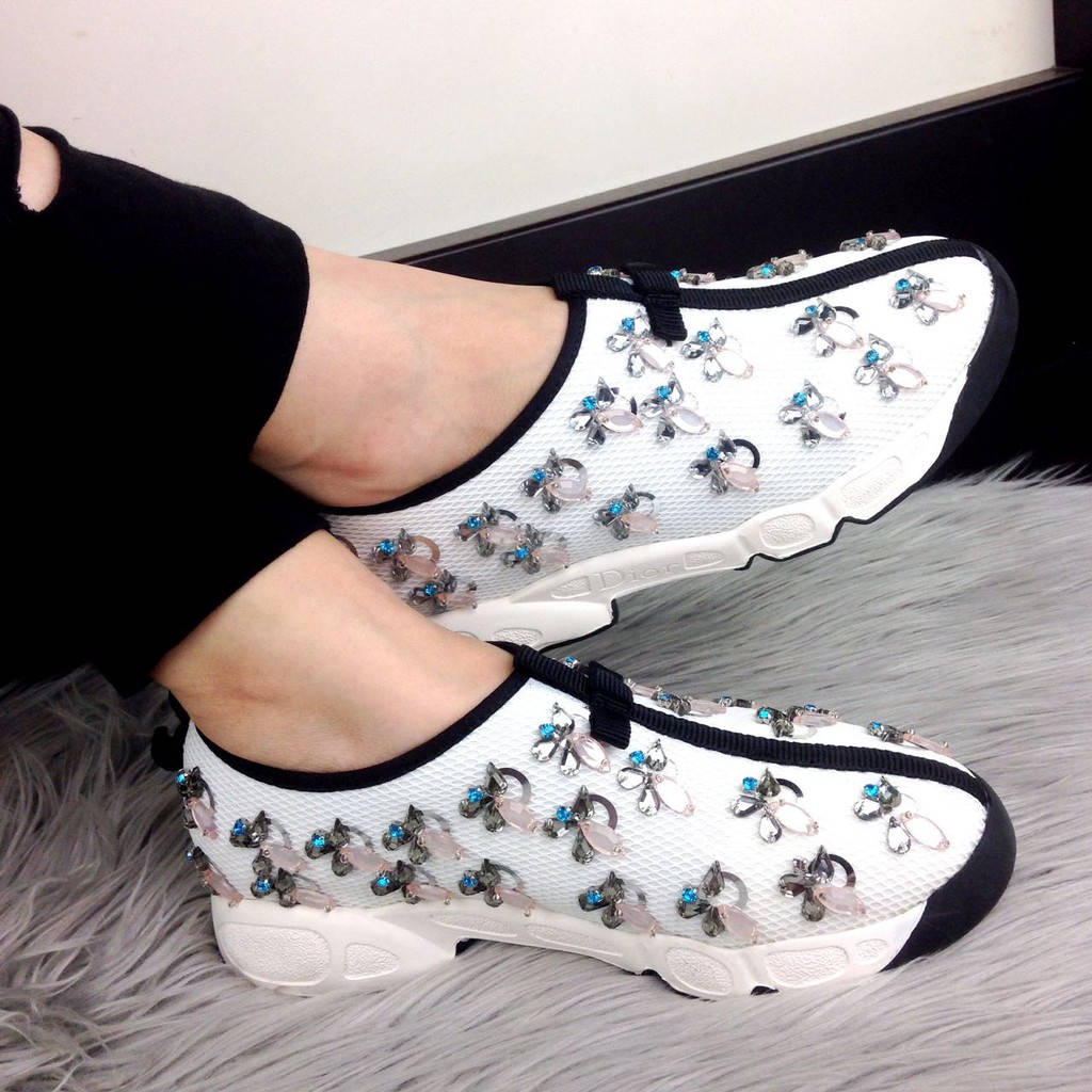 Sepatu  Christian Dior Fusion Embellished Sneaker SS17 M269 / 128-3