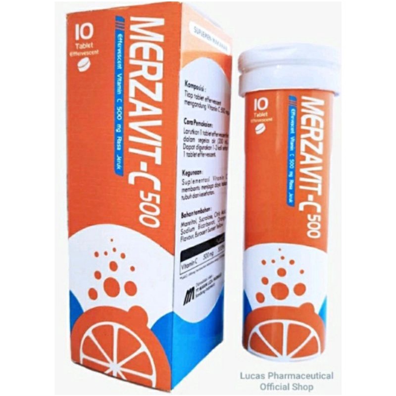 Merzavit C500 isi10 tablet effervescent