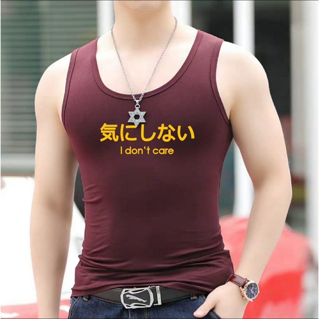 Asgard777 - SINGLET I DONT CARE  / singlet terbaru  / kaos dalam / singlet cowok / singlet pria