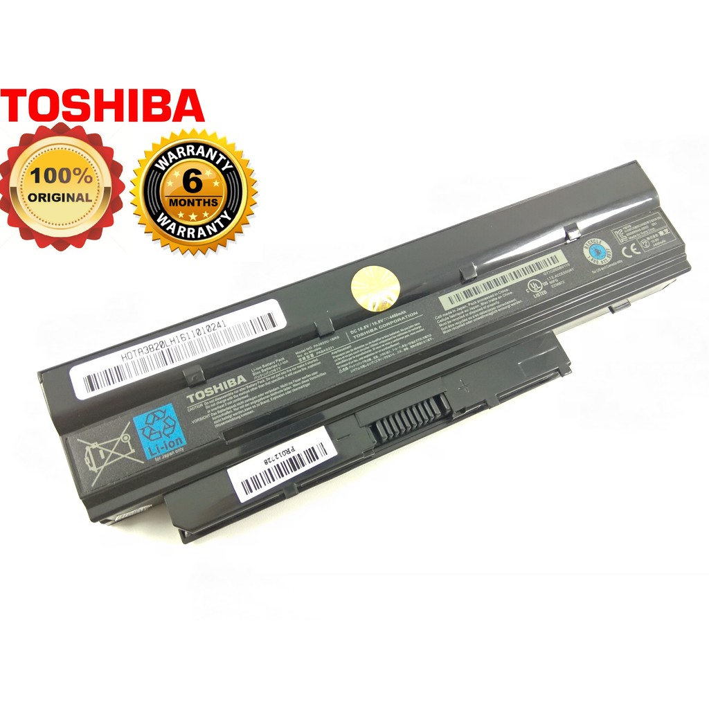 Baterai Toshiba Original  NB500, NB505, NB515, NB520, NB525, NB550,MINI NB520 PA3820, PA3821