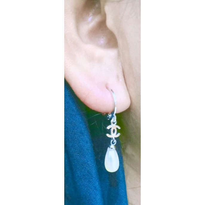 Anting wanita mutiara  lapis emas