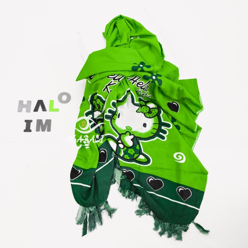 Kain Pantai Bali Motif HELLO KITTY (Halus) K005.ag