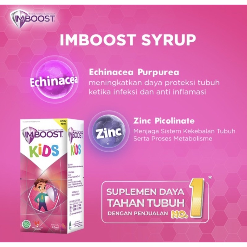 Imboost kids &amp; force sirup 60 ml | 120 ml ( meningkatkan daya tahan tubuh anak )